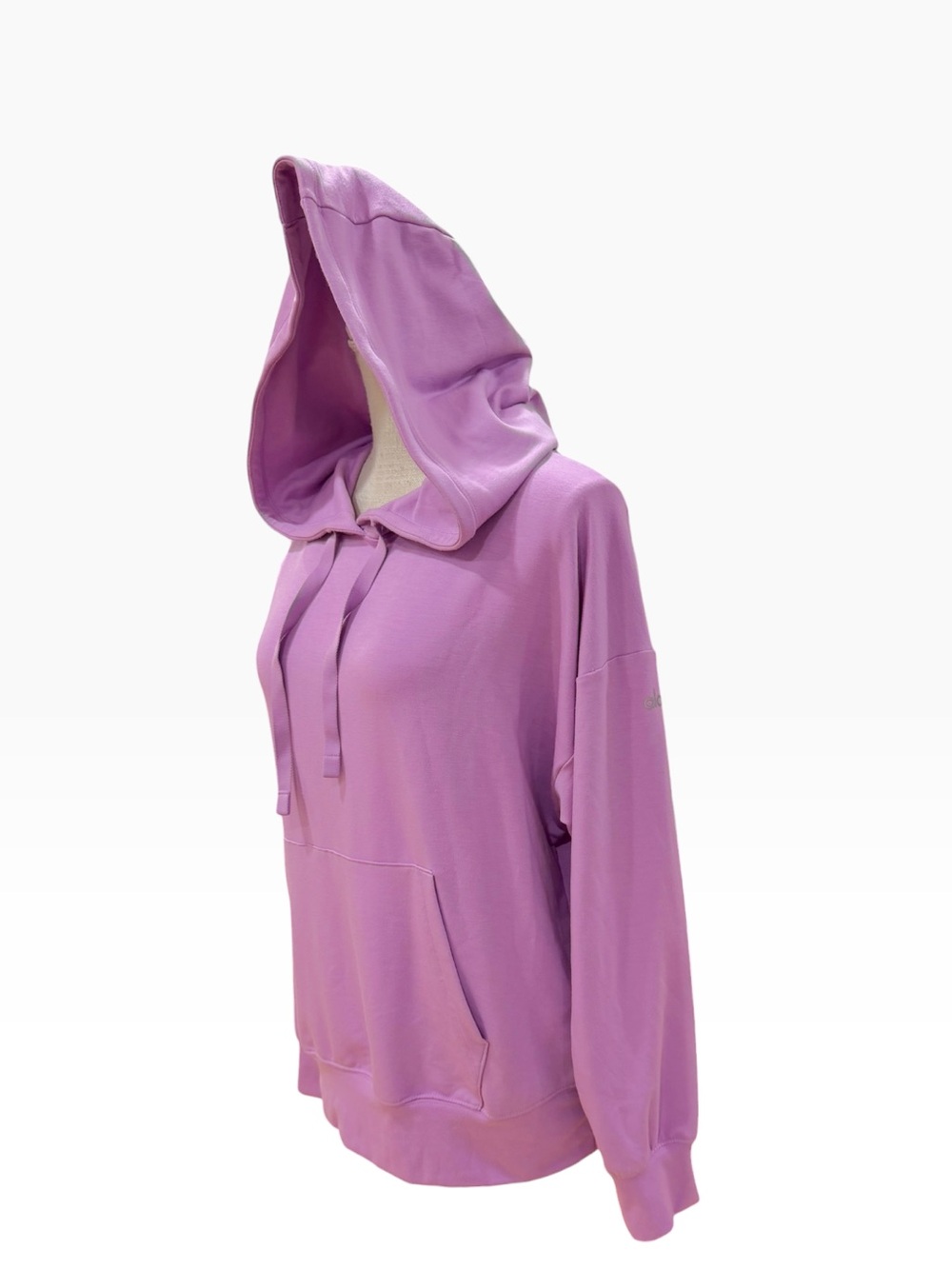 Alo Yoga Pink Lavender Open Back Hoodie Sweatshirt Size XS Activewear Athleisure - Picture 7 of 11
